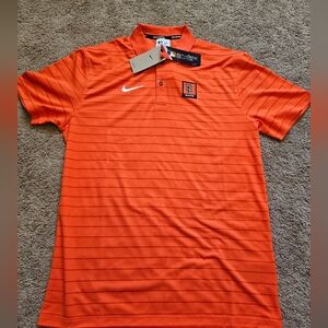 Nike San Francisco Giants Orange Striped Polo Men's Size Medium Shirt